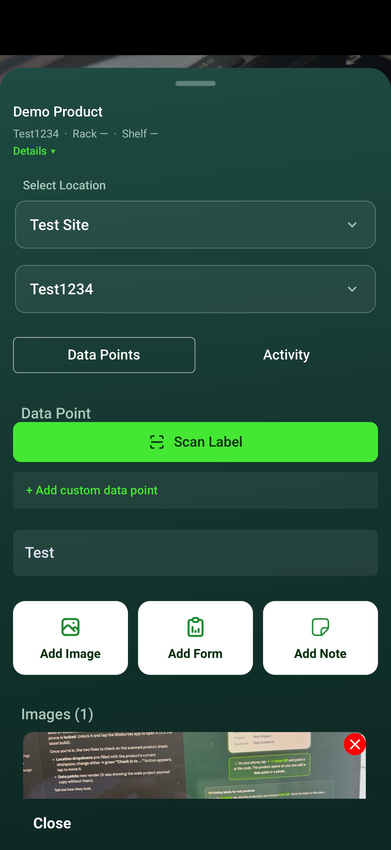 SiteSurvey mobile field capture